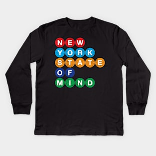 New York State of Mind (Dirty Version) Kids Long Sleeve T-Shirt